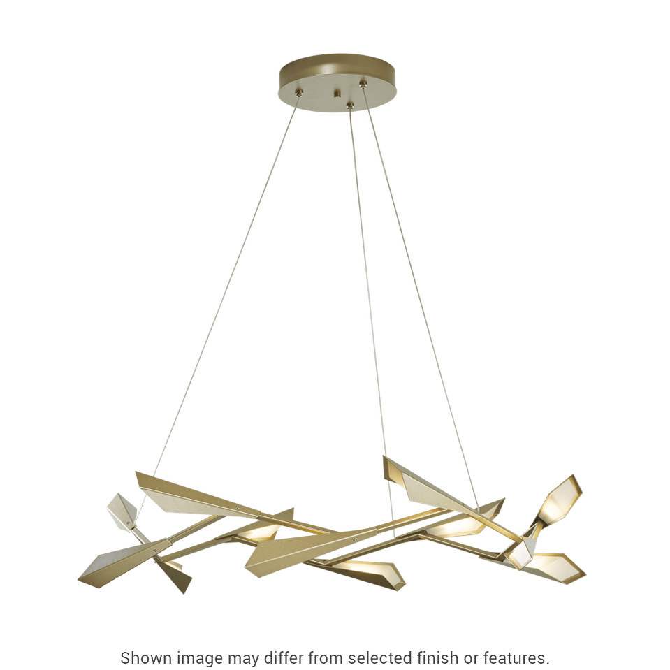 Quill Large LED Pendant - White by Hubbardton Forge