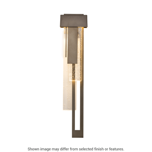 Rainfall Large LED Outdoor Sconce - White - Right-Facing by Hubbardton Forge