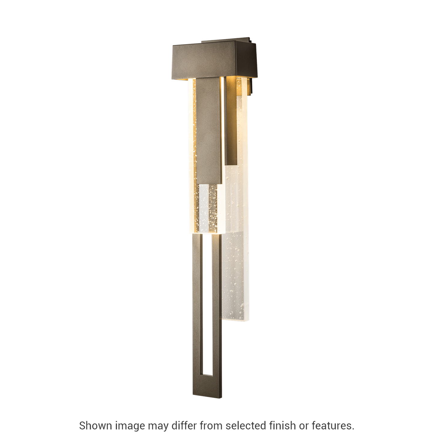 Rainfall Large LED Outdoor Sconce - White - Right-Facing by Hubbardton Forge