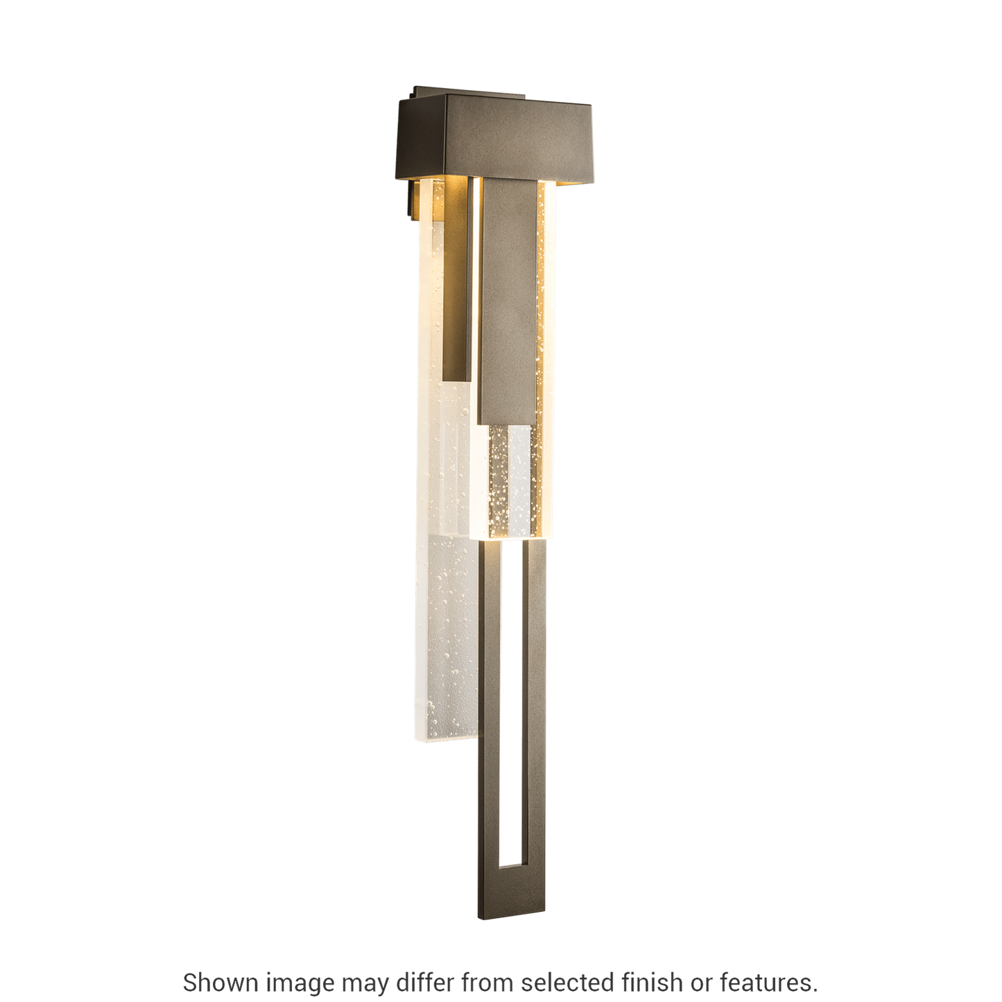 Rainfall Large LED Outdoor Sconce - White - Right-Facing by Hubbardton Forge