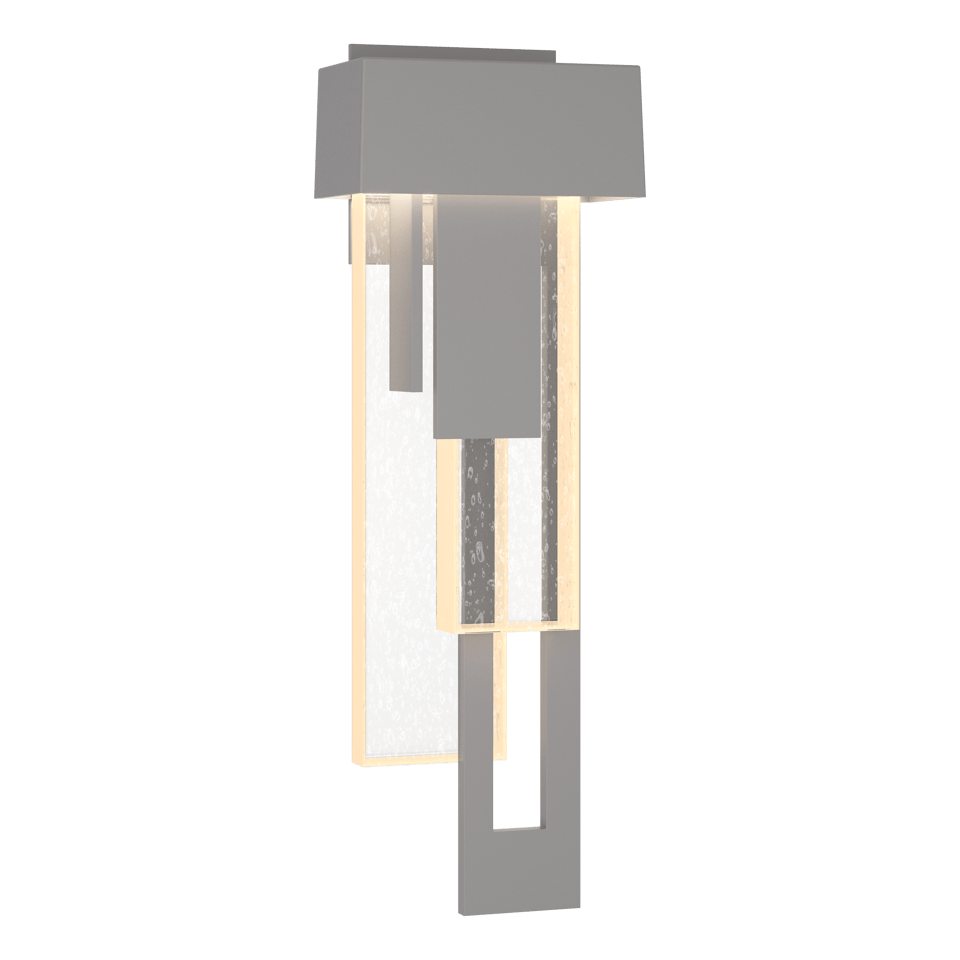 Rainfall LED Outdoor Sconce - Coastal Burnished Steel - Right-Facing by Hubbardton Forge
