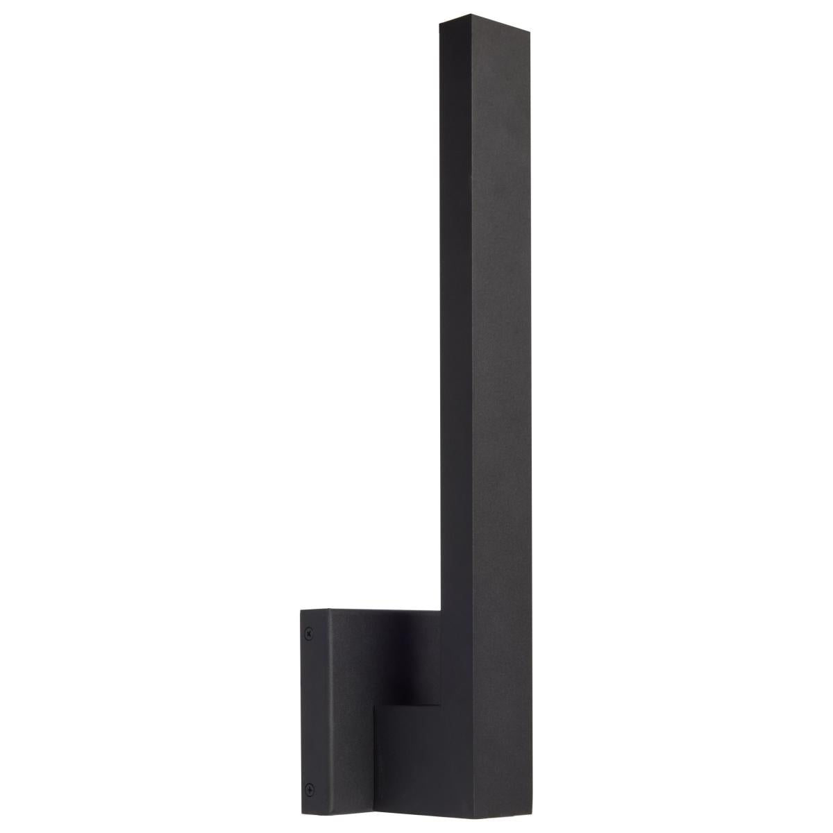 Raven LED Outdoor Sconce - 18 Inch - Textured Matte Black Finish - 15 Watts - 3000K - Satco 62-1426