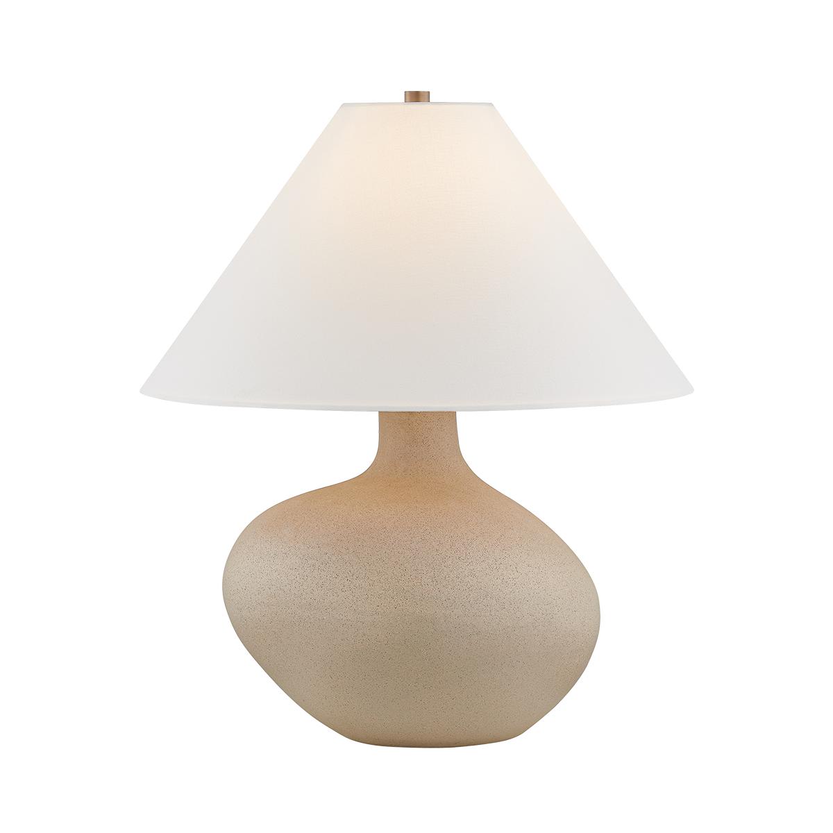 Rebecca Table Lamp - 1-Light - Ceramic Rough Sand - Troy Lighting PTL5825-PBR/COS