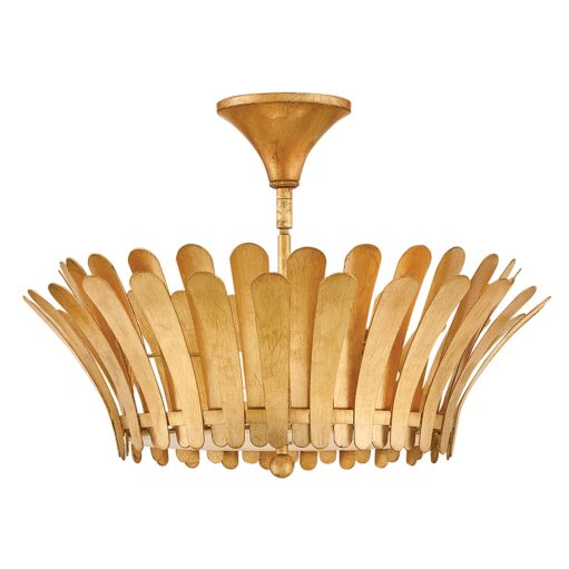 Reina Medium Semi Flush Mount - Distressed Brass by Hinkley Lighting