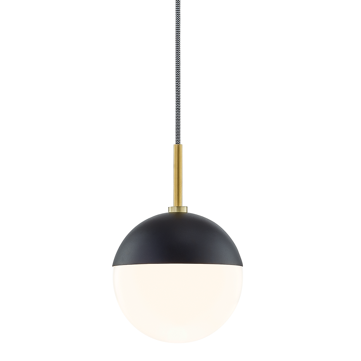 Renee Pendant - 1-Light - Aged Brass/Black - Mitzi H344701-AGB/BK
