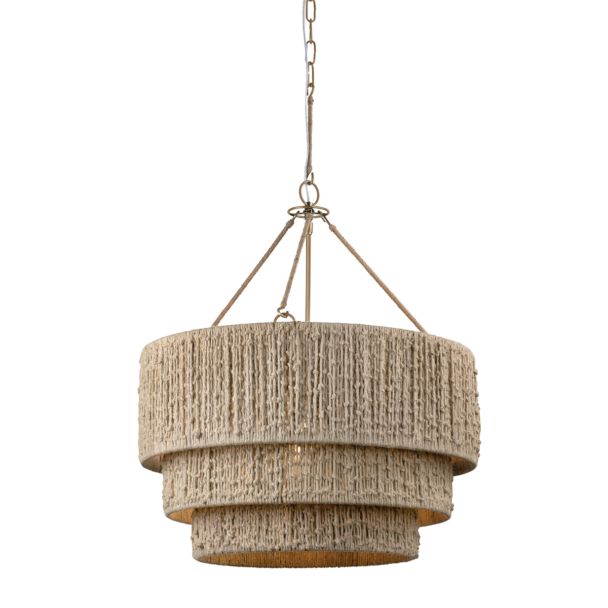 Reza Chandelier - 1-Light - Patina Brass - Troy Lighting F5924-PBR