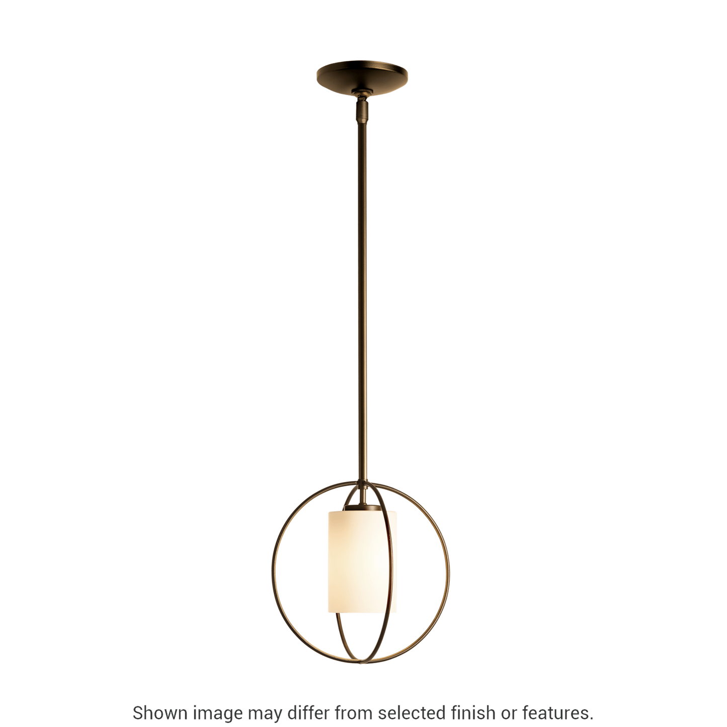 Rhythm Mini Pendant - White - Opal Glass by Hubbardton Forge