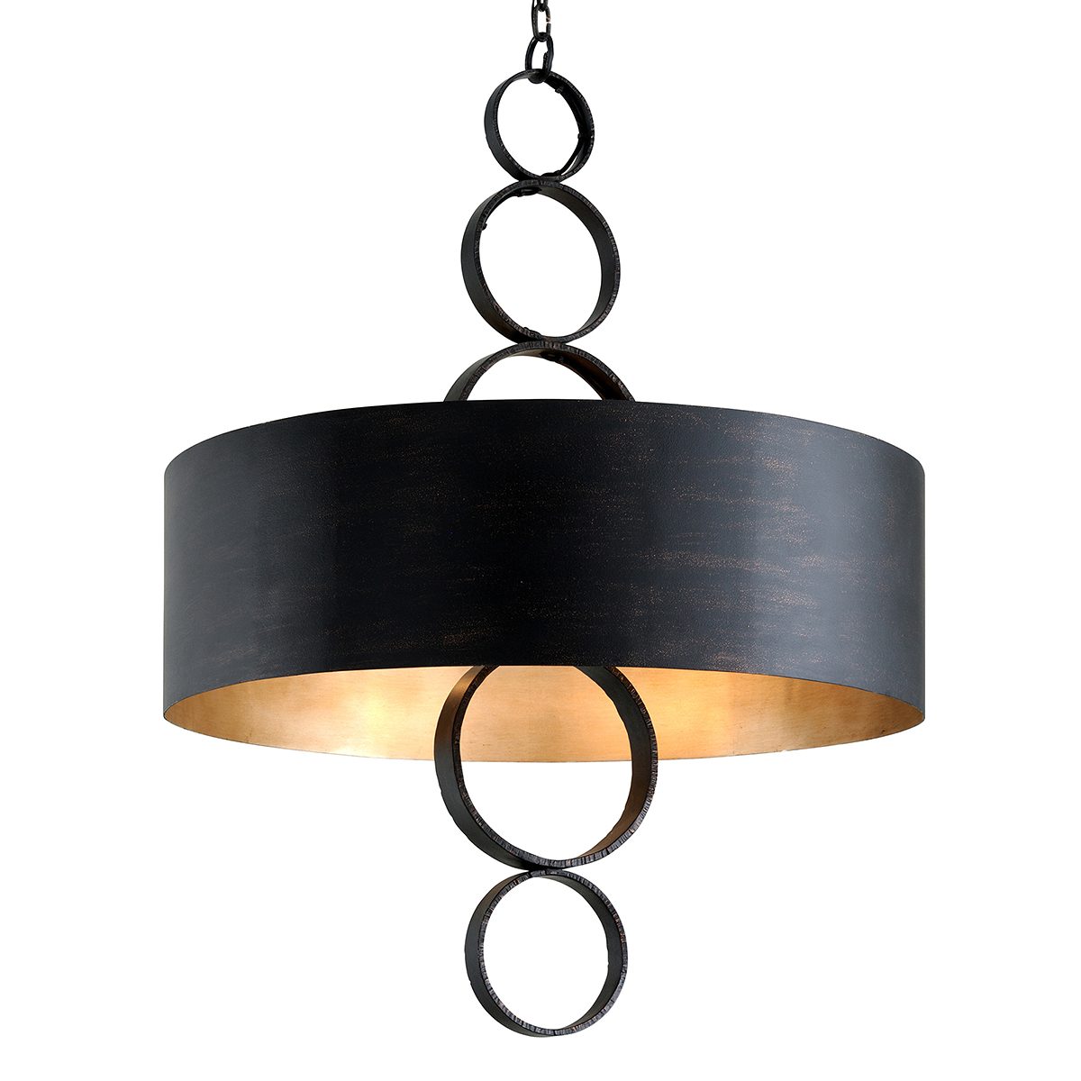 Rivington Chandelier - 8-Light - Charred Copper - Troy Lighting F7236-CH