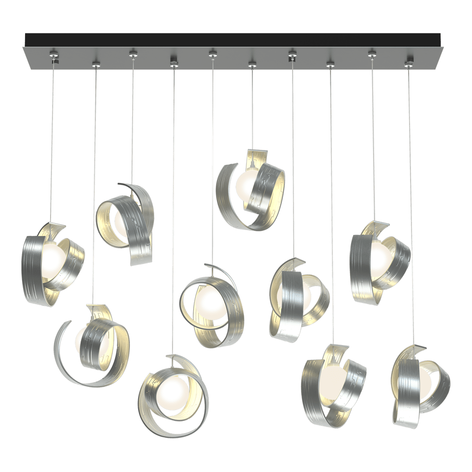 Riza 10-Light Pendant - Vintage Platinum by Hubbardton Forge