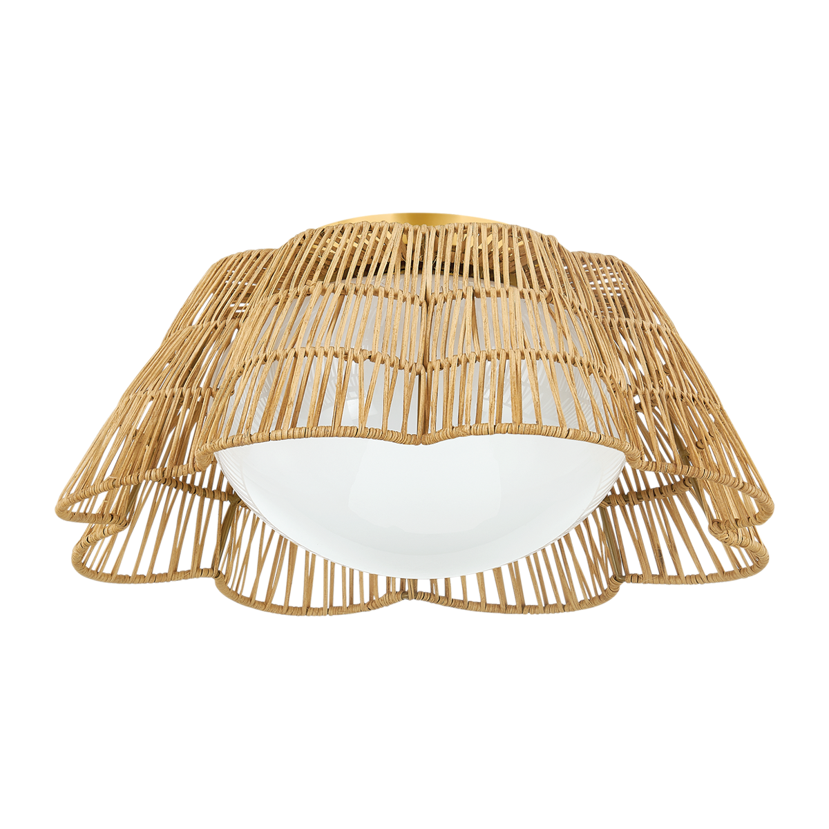 Rosa Flush Mount - 1-Light - Aged Brass - Mitzi H856501-AGB