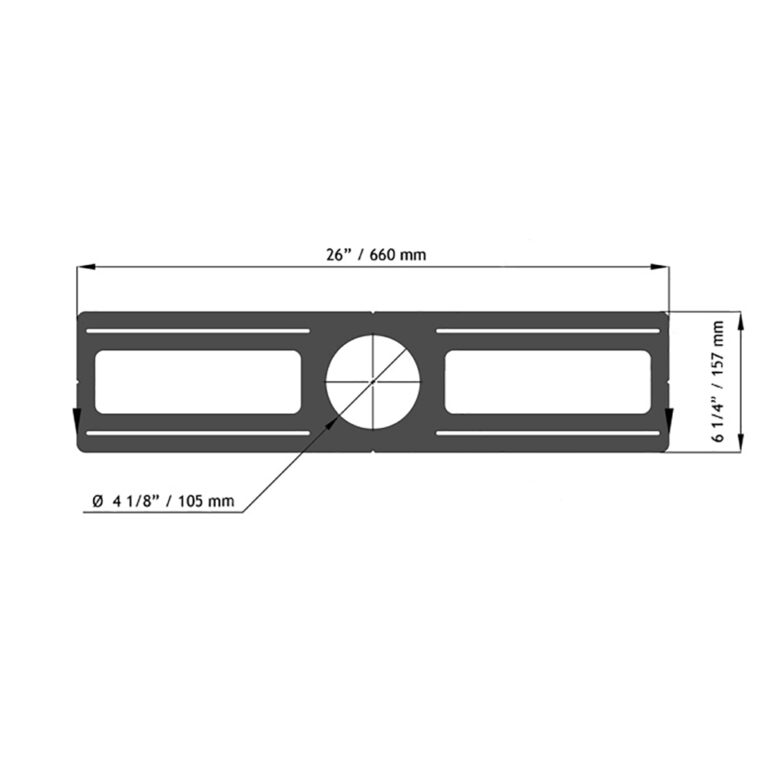 Rough-In Plate for 4" Recessed Ceiling Lights by Lotus LED Lights