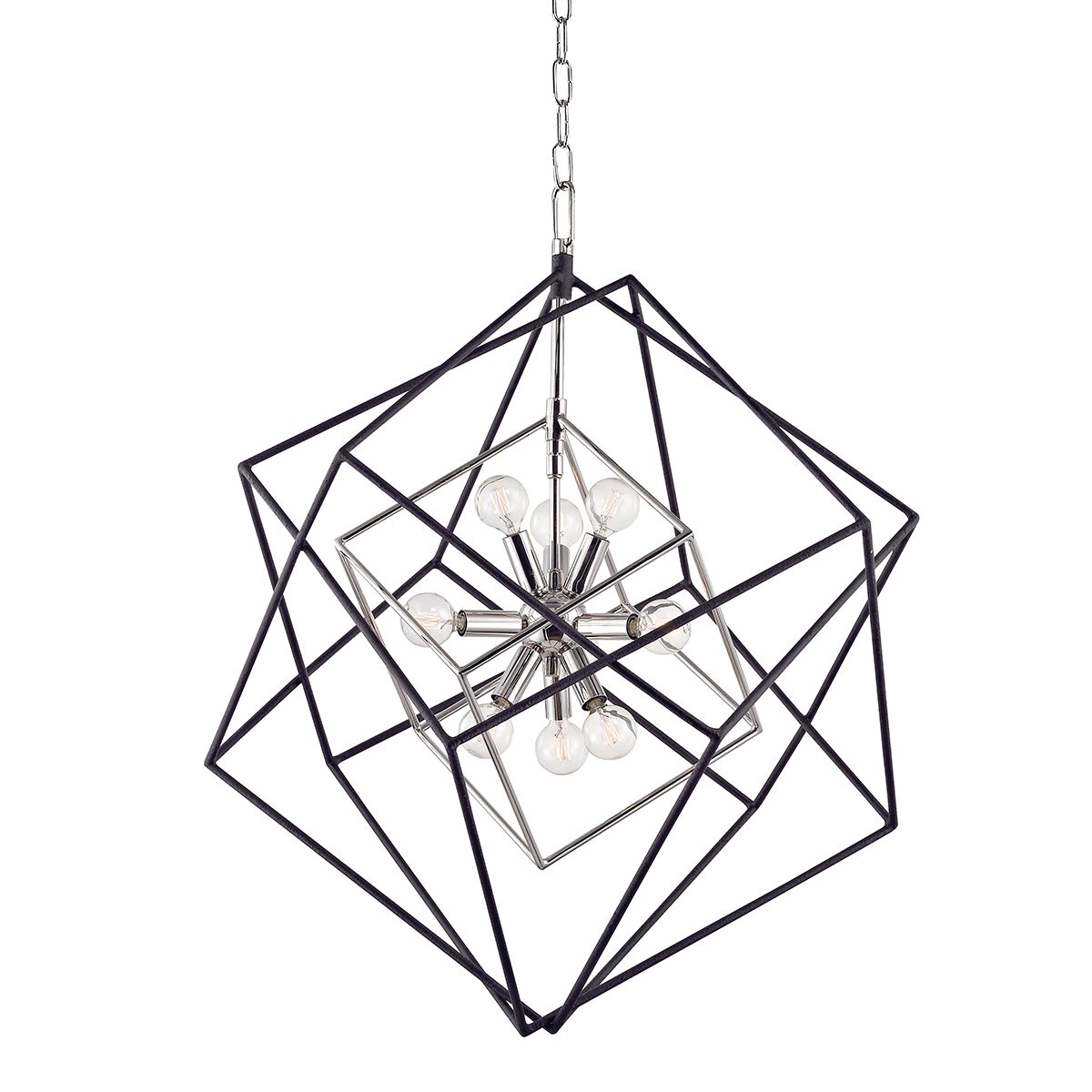 Roundout 9-Light Chandelier - Polished Nickel by Hudson Valley Lighting