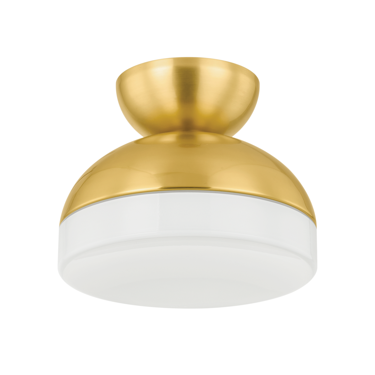 Rue Flush Mount - 1-Light - Aged Brass - Mitzi H851501-AGB