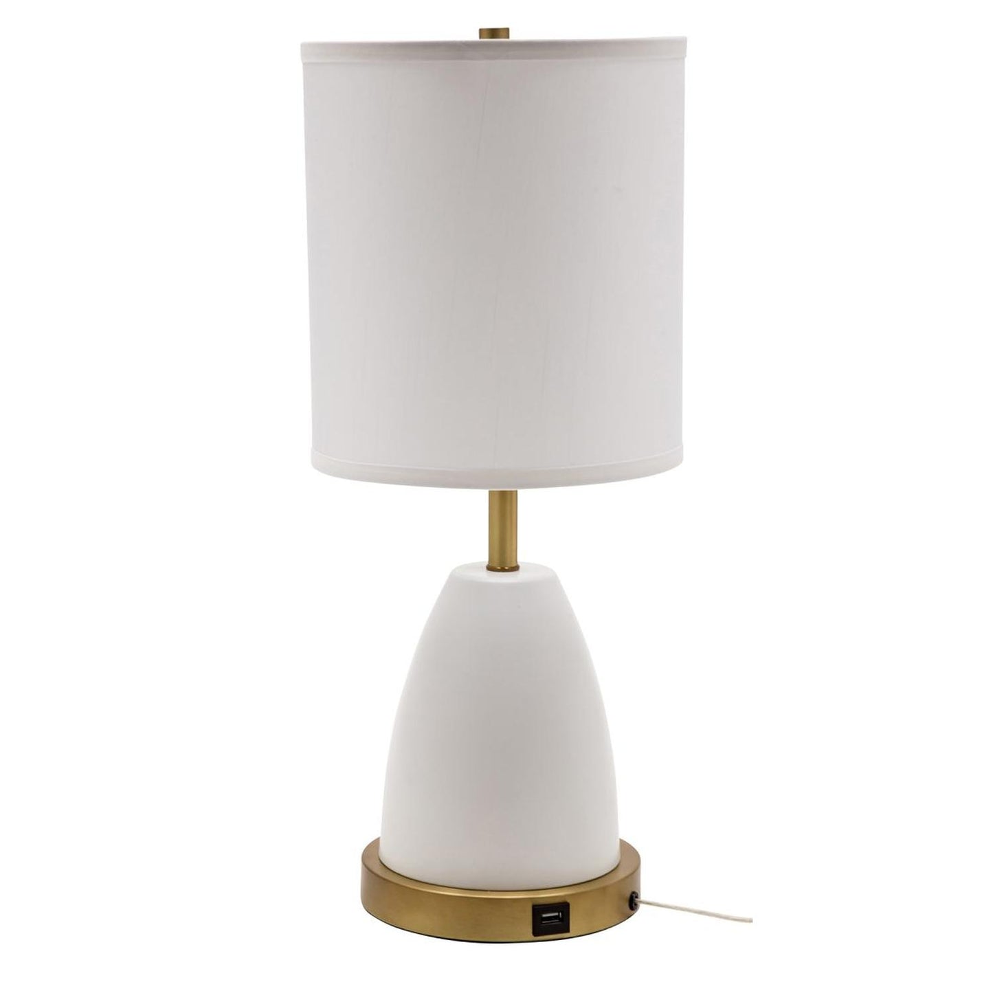 Rupert Table Lamp - RU751-WT - White by House of Troy