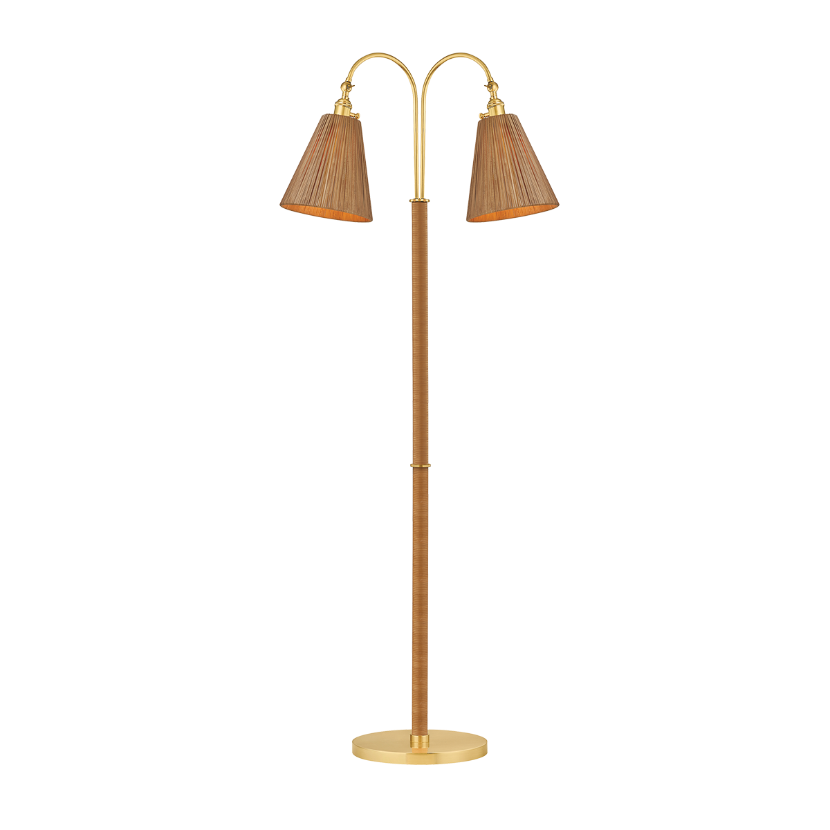 Ruthin Floor Lamp - Aged Brass by Hudson Valley Lighting