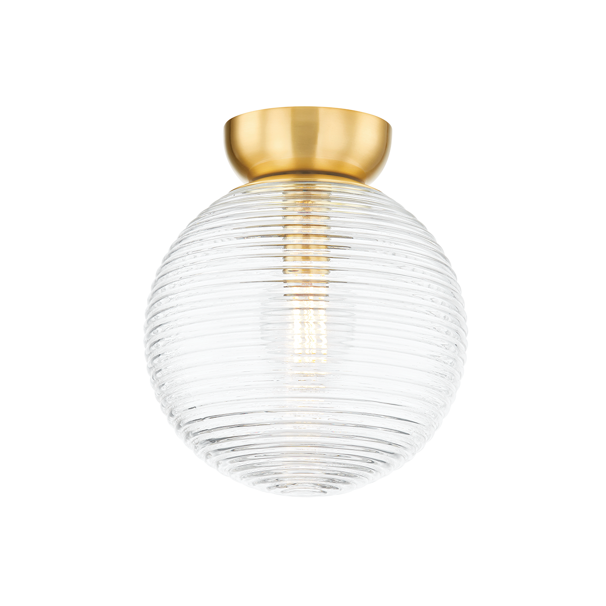Sara Flush Mount - 1-Light - Aged Brass - Mitzi H815501-AGB