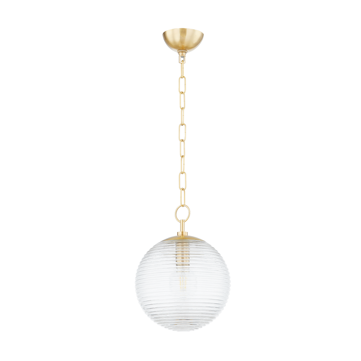 Sara Small Pendant - 1-Light - Aged Brass - Mitzi H815701S-AGB