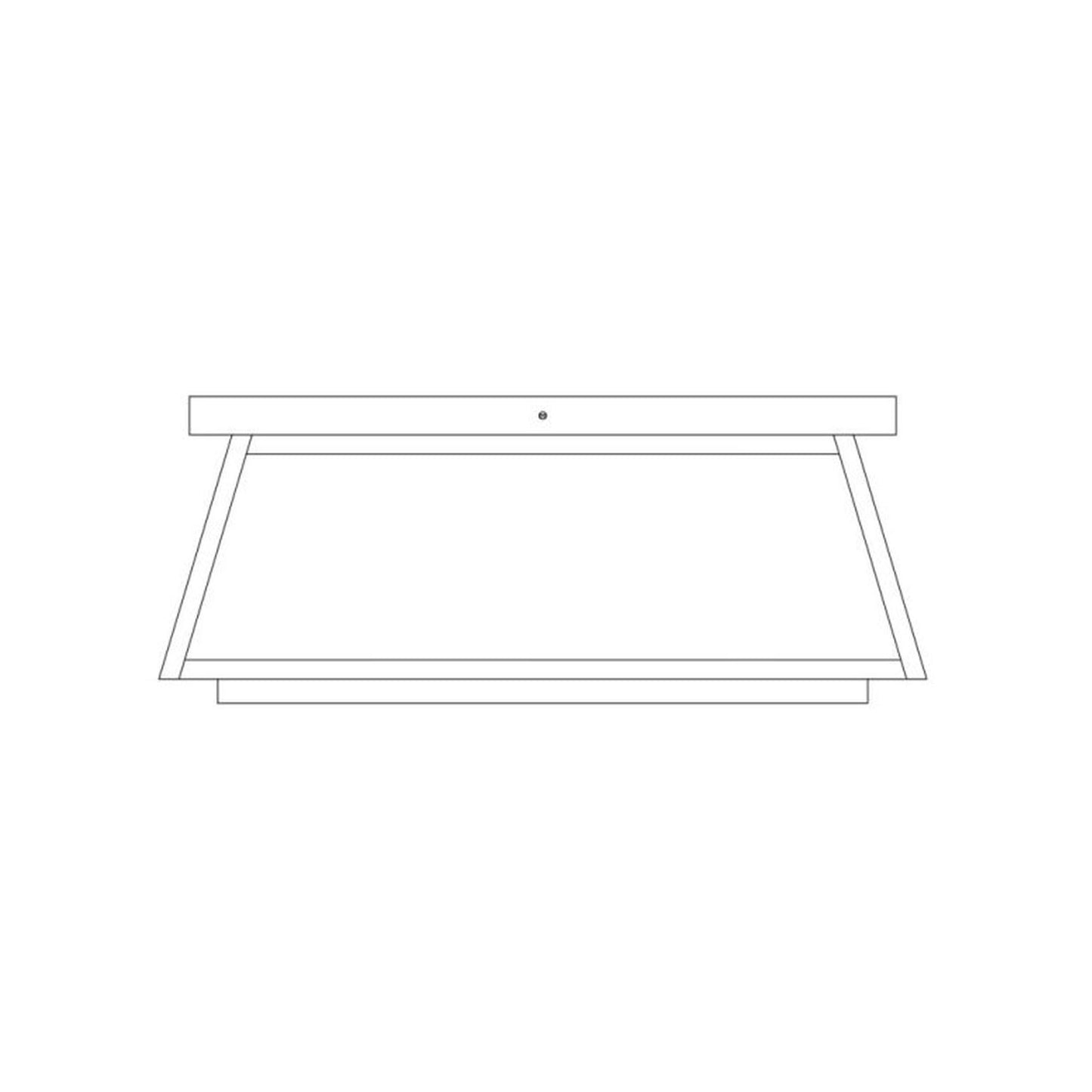 Sarasota 20″ Wide Column Mount - SKC-20F-RC - Raw Copper by Arroyo Craftsman