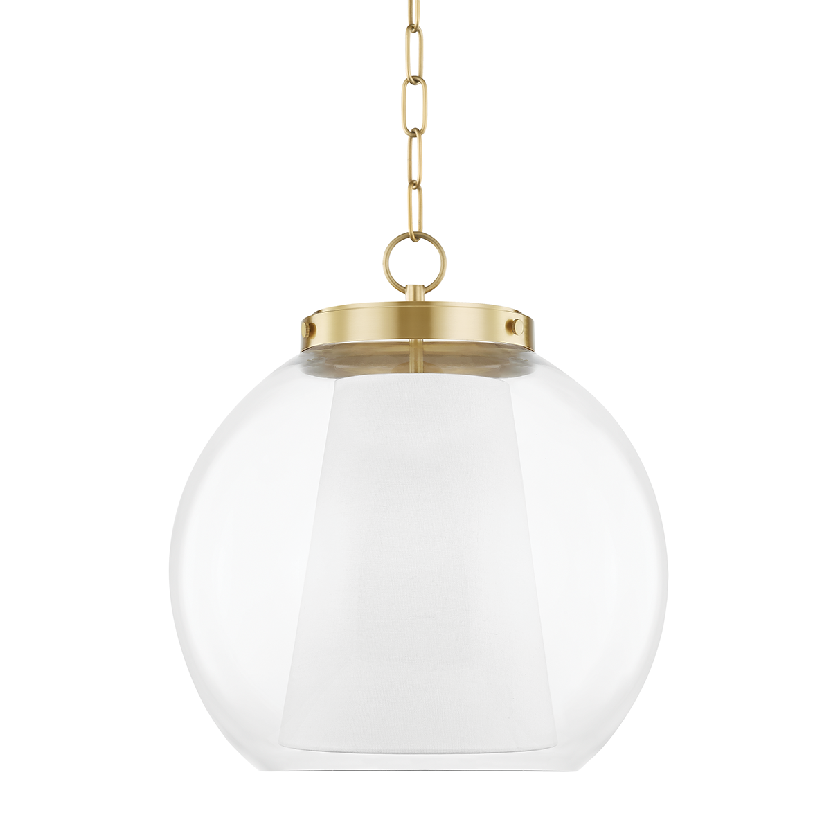 Sasha Large Pendant - 1-Light - Aged Brass - Mitzi H457701L-AGB