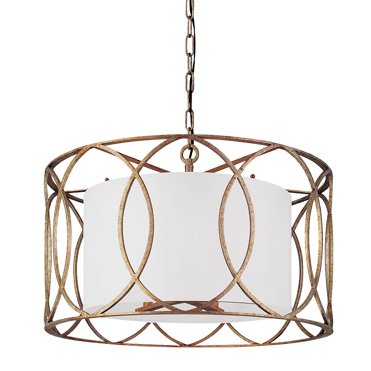 Sausalito Chandelier - 5-Light - Silver Gold - Troy Lighting F1285-SG