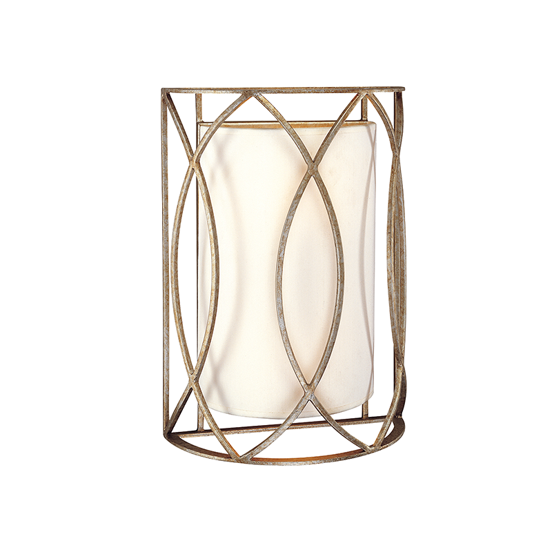 Sausalito Wall Sconce - 2-Light - Silver Gold - Troy Lighting B1289-SG