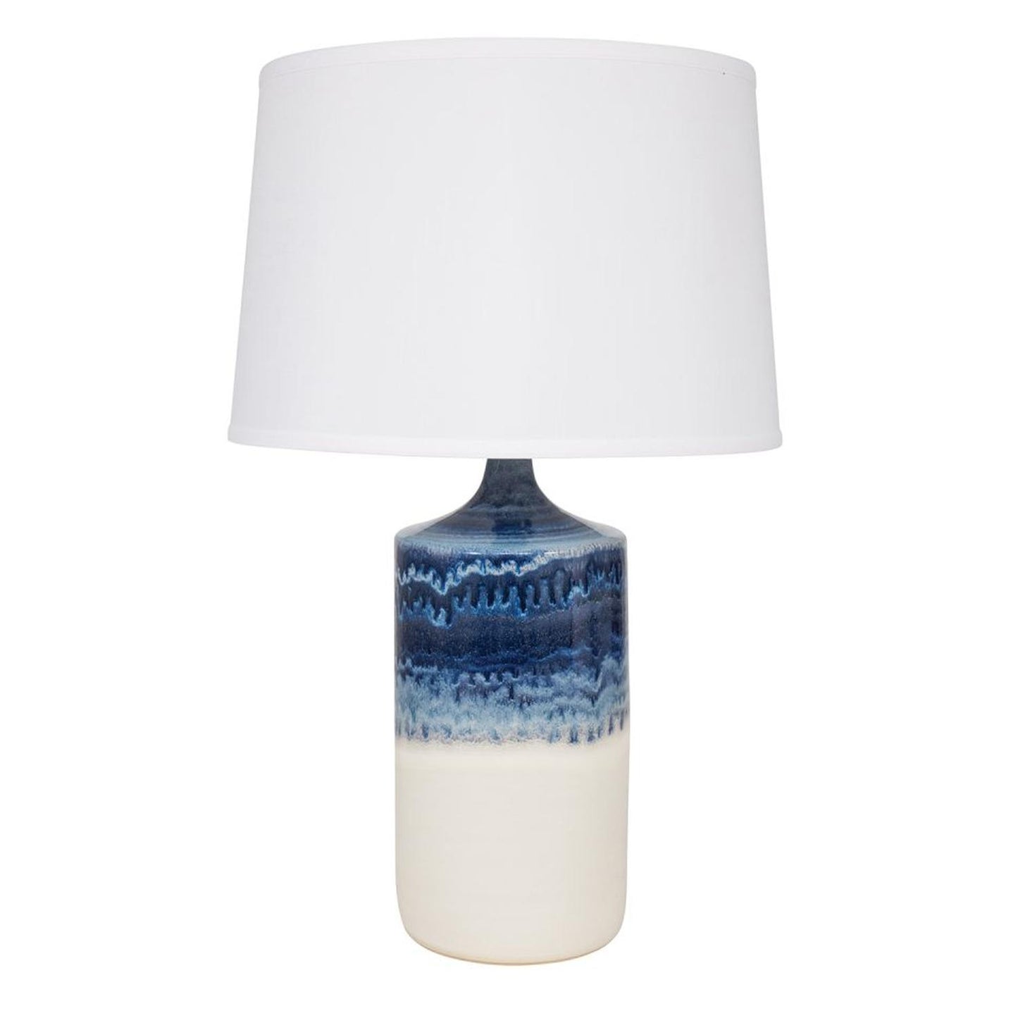 Scatchard Stoneware Table Lamp - GS110-DWM - Decorated White Matte by House of Troy