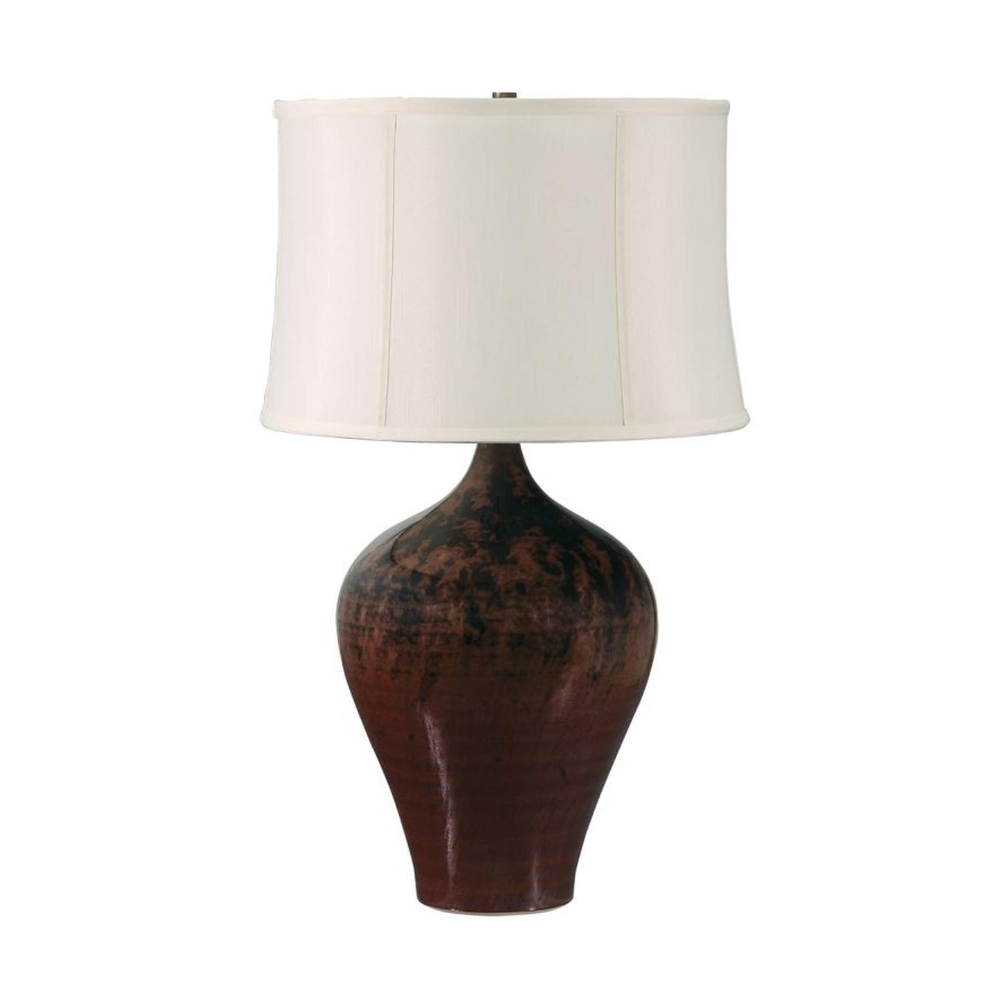 Scatchard Stoneware Table Lamp - GS160-DR - Decorated Red by House of Troy