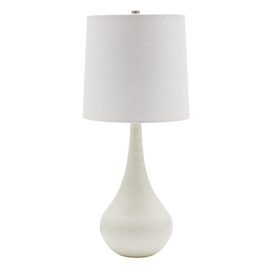 Scatchard Stoneware Table Lamp - GS180-WM - White Matte by House of Troy