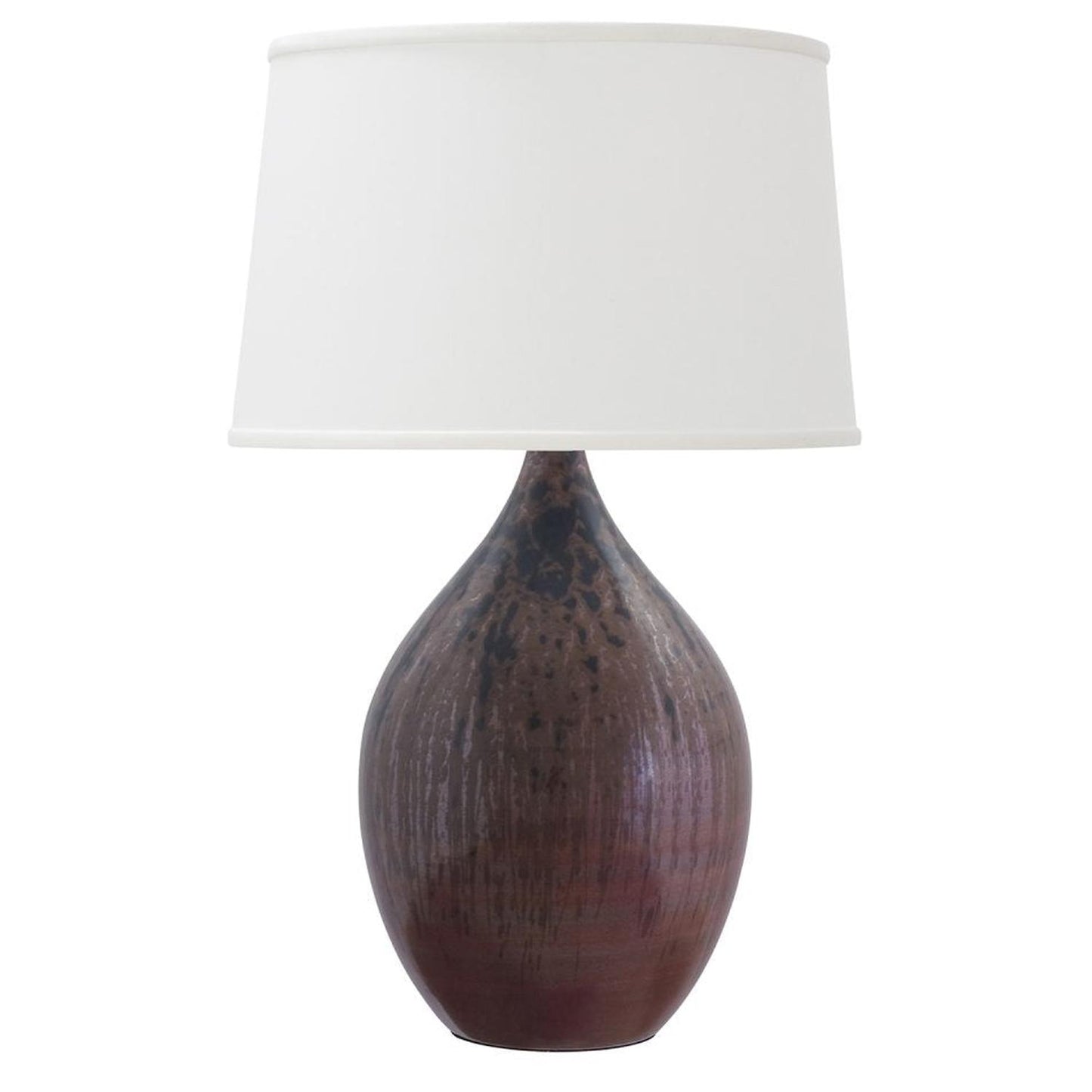 Scatchard Stoneware Table Lamp - GS202-DR - Decorated Red by House of Troy