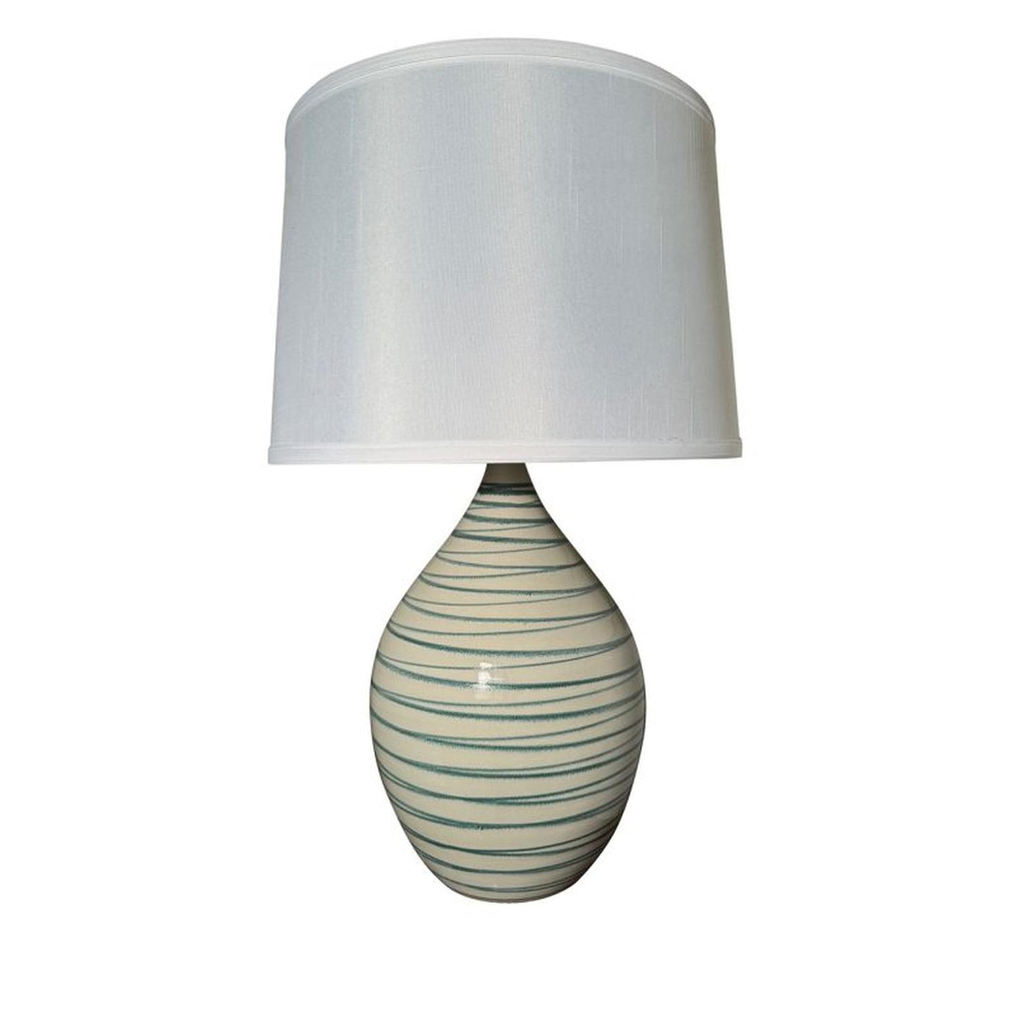 Scatchard Stoneware Table Lamp - GS401-NS - Natural Spiral by House of Troy