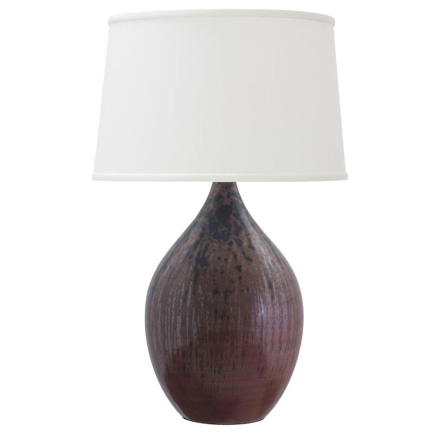 Scatchard Stoneware Table Lamp - GS402-DR - Decorated Red by House of Troy