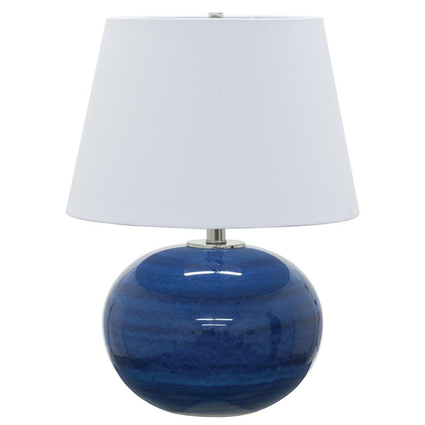 Scatchard Stoneware Table Lamp - GS700-BG - Blue Gloss by House of Troy