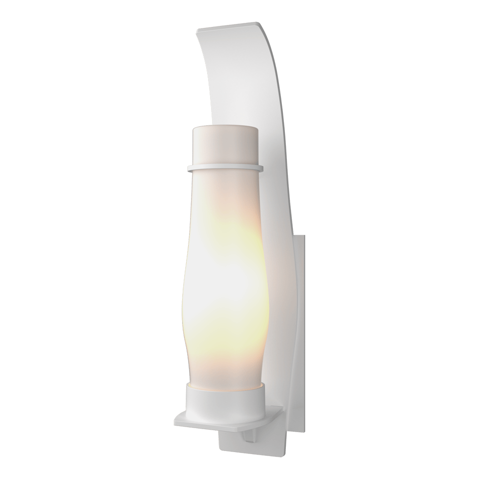 Sea Coast Large Outdoor Sconce - White - Opal Glass by Hubbardton Forge