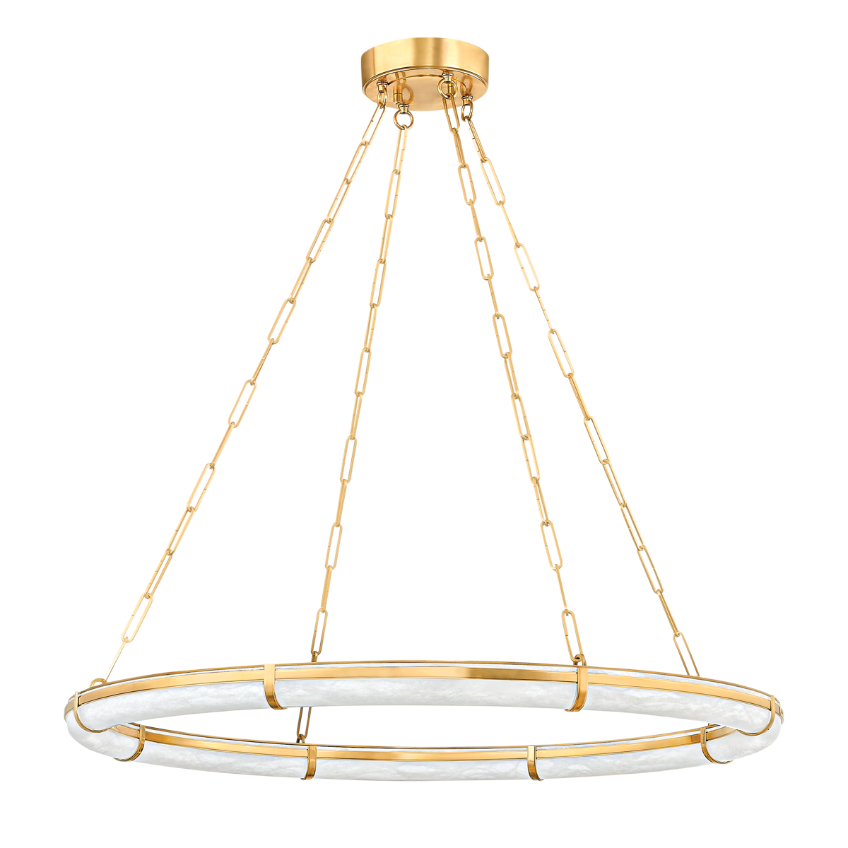 Sennett Large Chandelier - Aged Brass by Hudson Valley Lighting