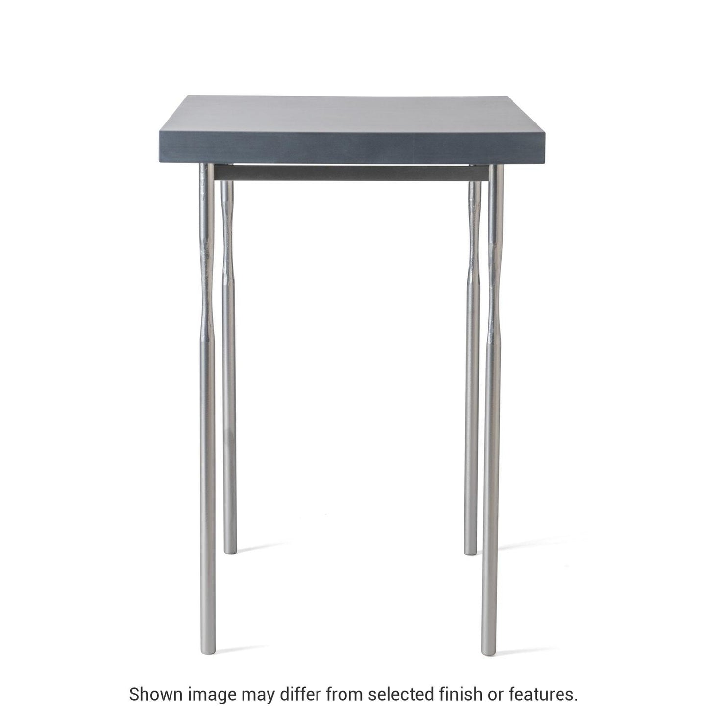 Senza Wood Top Side Table - White - Maple Natural Wood Top Accent by Hubbardton Forge