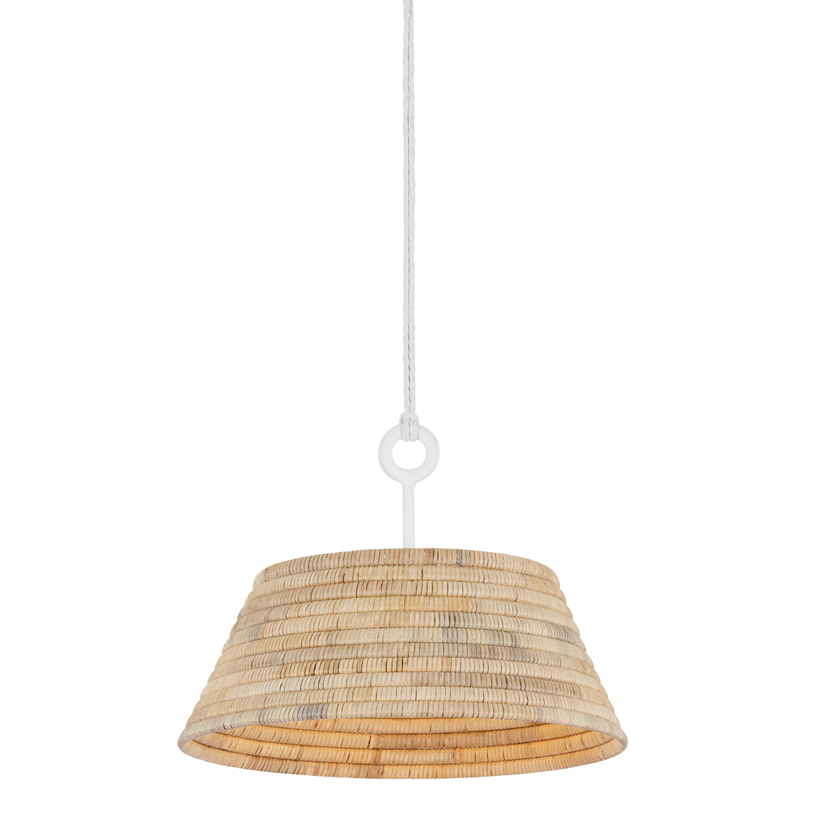 Sequoia Pendant - 1-Light - Gesso White - Troy Lighting F2824-GSW