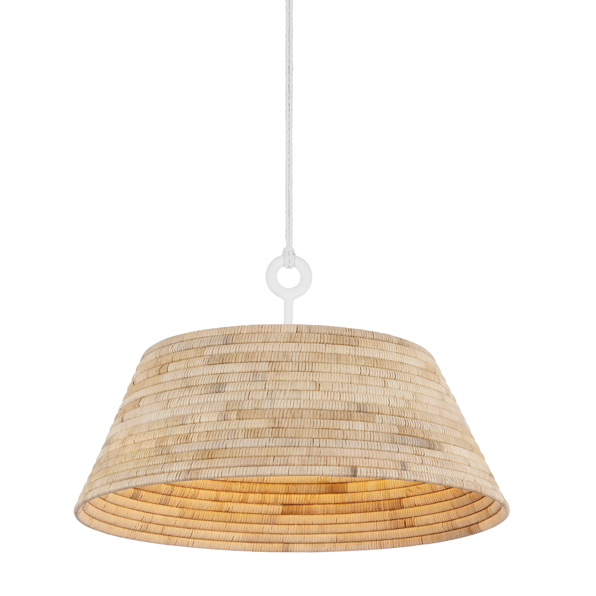 Sequoia Pendant - 1-Light - Gesso White - Troy Lighting F2836-GSW