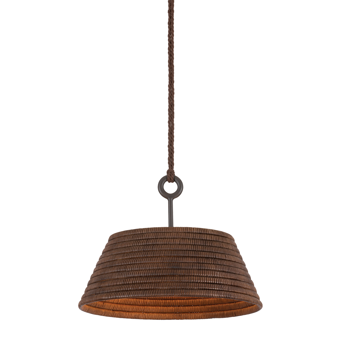 Sequoia Pendant - 1-Light - Textured Bronze W/ Highlight - Troy Lighting F2824-TBZH