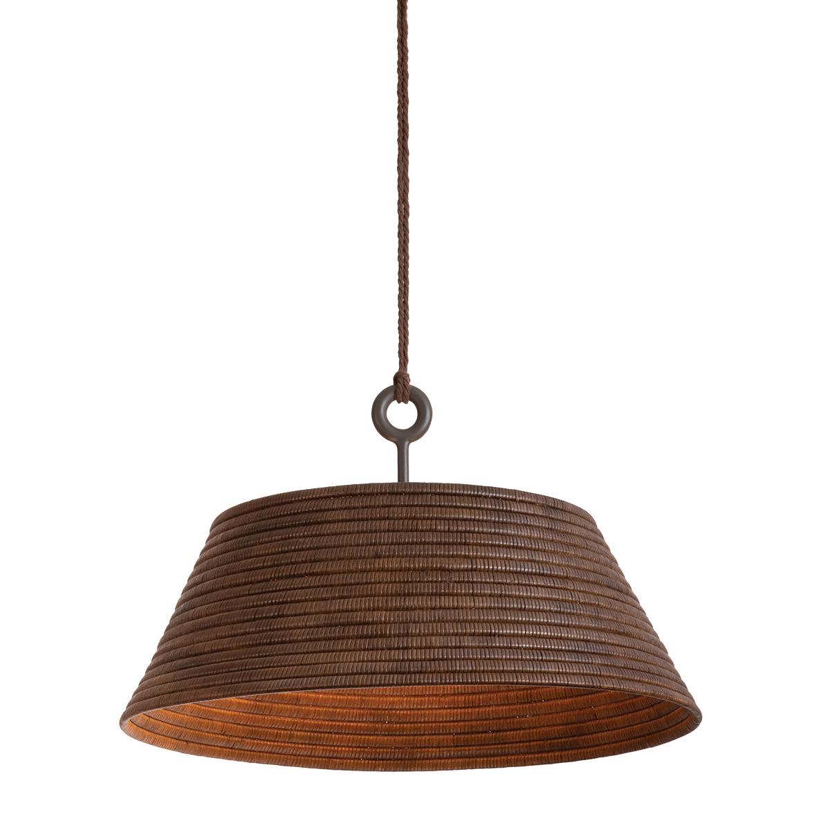 Sequoia Pendant - 1-Light - Textured Bronze W/ Highlight - Troy Lighting F2836-TBZH