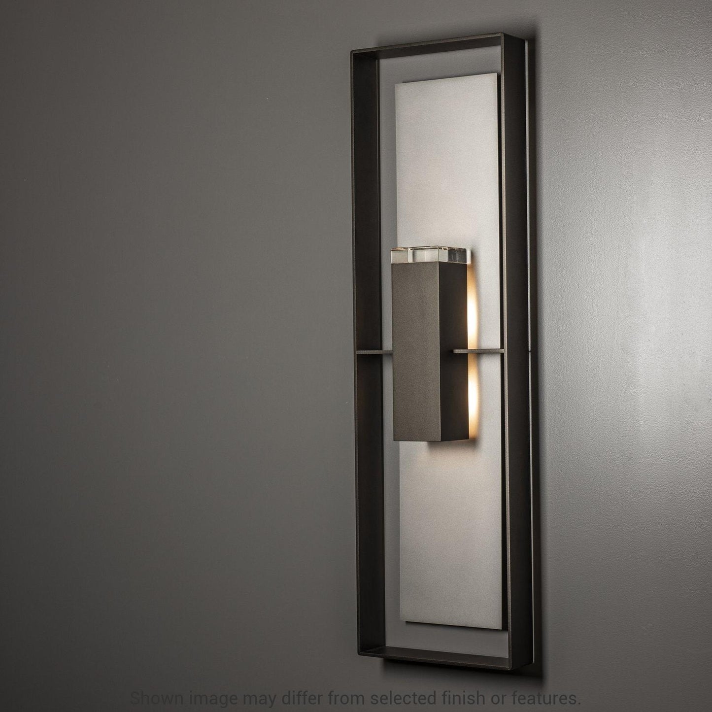 Shadow Box Extra Tall Sconce - White - White Accent by Hubbardton Forge
