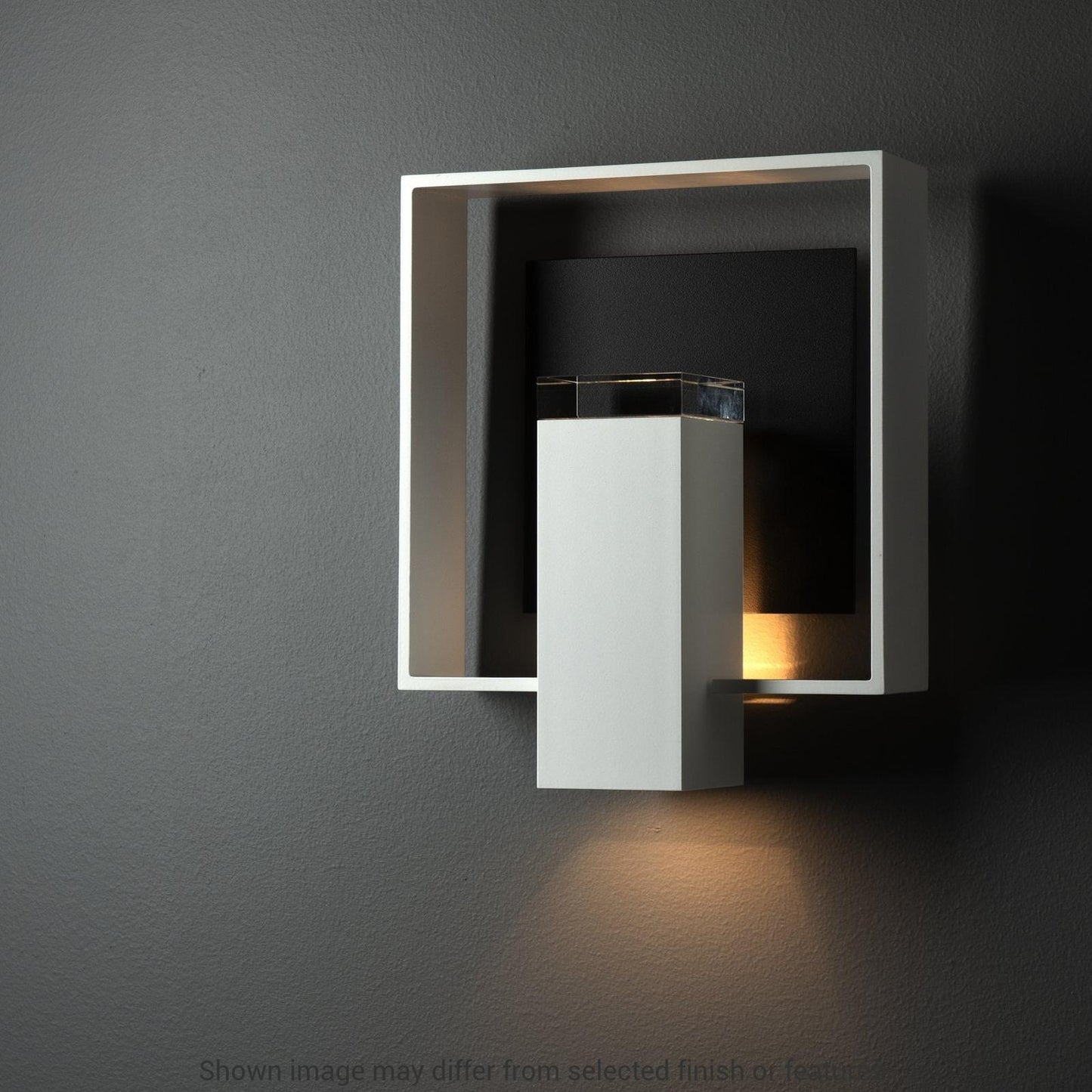 Shadow Box Outdoor Sconce - Oil Rubbed Bronze - Natural Iron Accent by Hubbardton Forge