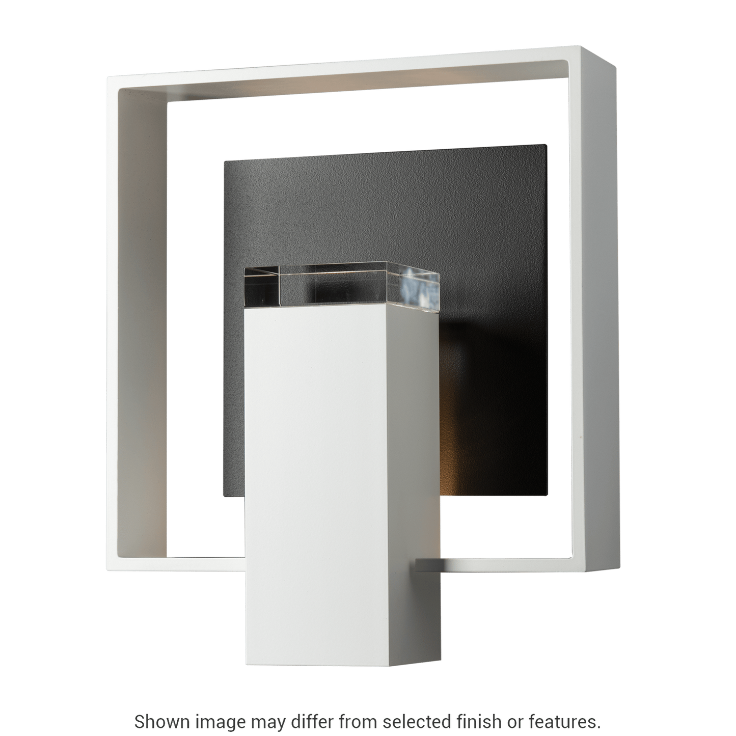 Shadow Box Outdoor Sconce - Oil Rubbed Bronze - Natural Iron Accent by Hubbardton Forge