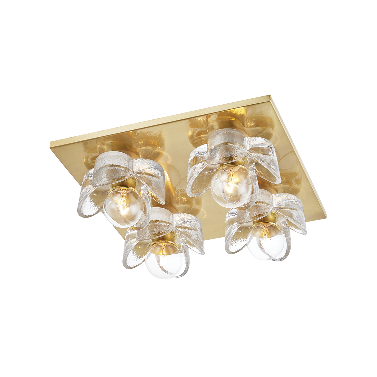 Shea Flush Mount - 4-Light - Aged Brass - Mitzi H410504-AGB