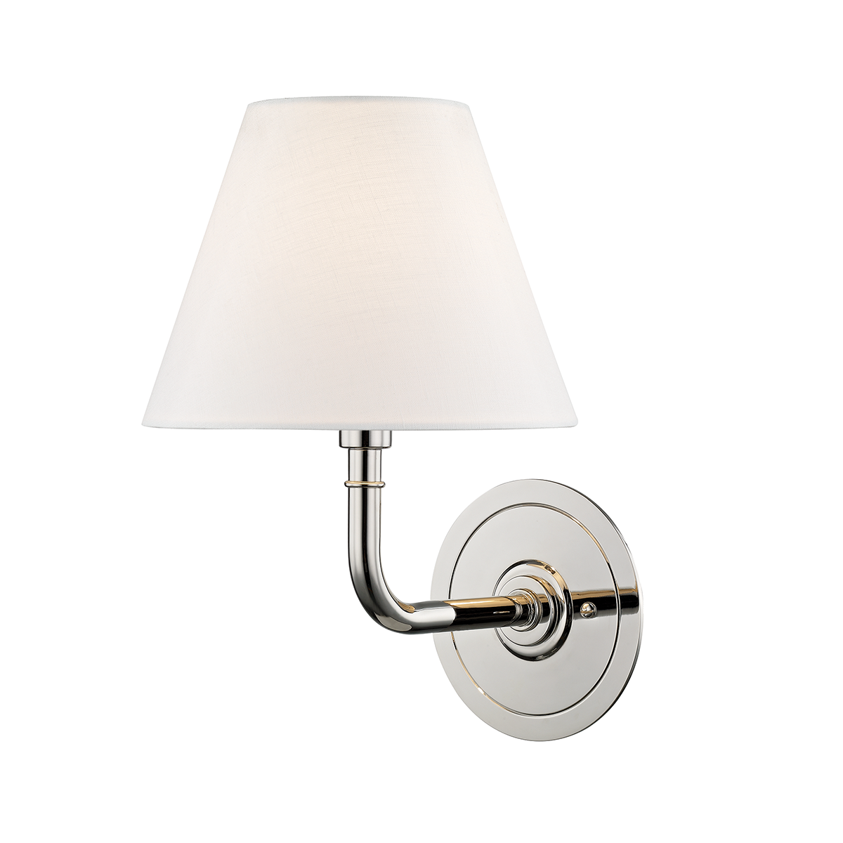 Signature No.1 Small Wall Sconce - Polished Nickel by Hudson Valley Lighting