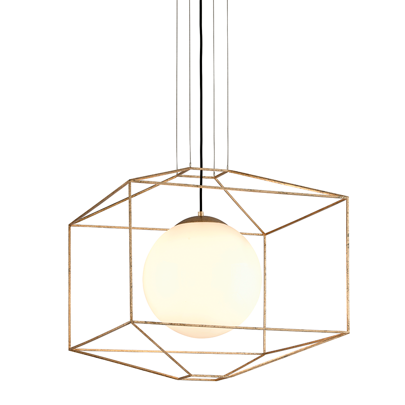 Silhouette Chandelier - 1-Light - Gold Leaf - Troy Lighting F5215-GL