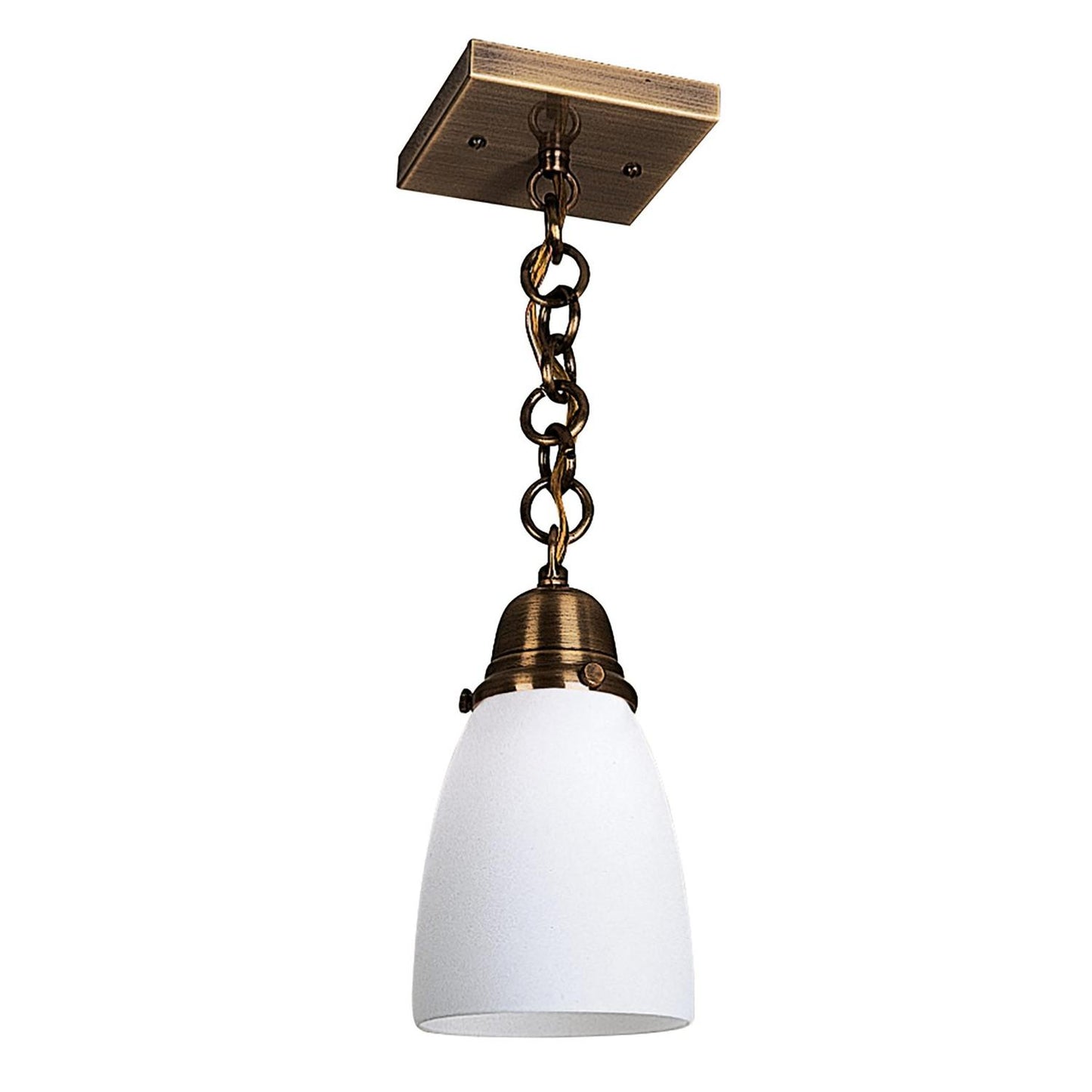 Simplicity One Light Hanging Pendant - SH-1-AB - Antique Brass by Arroyo Craftsman