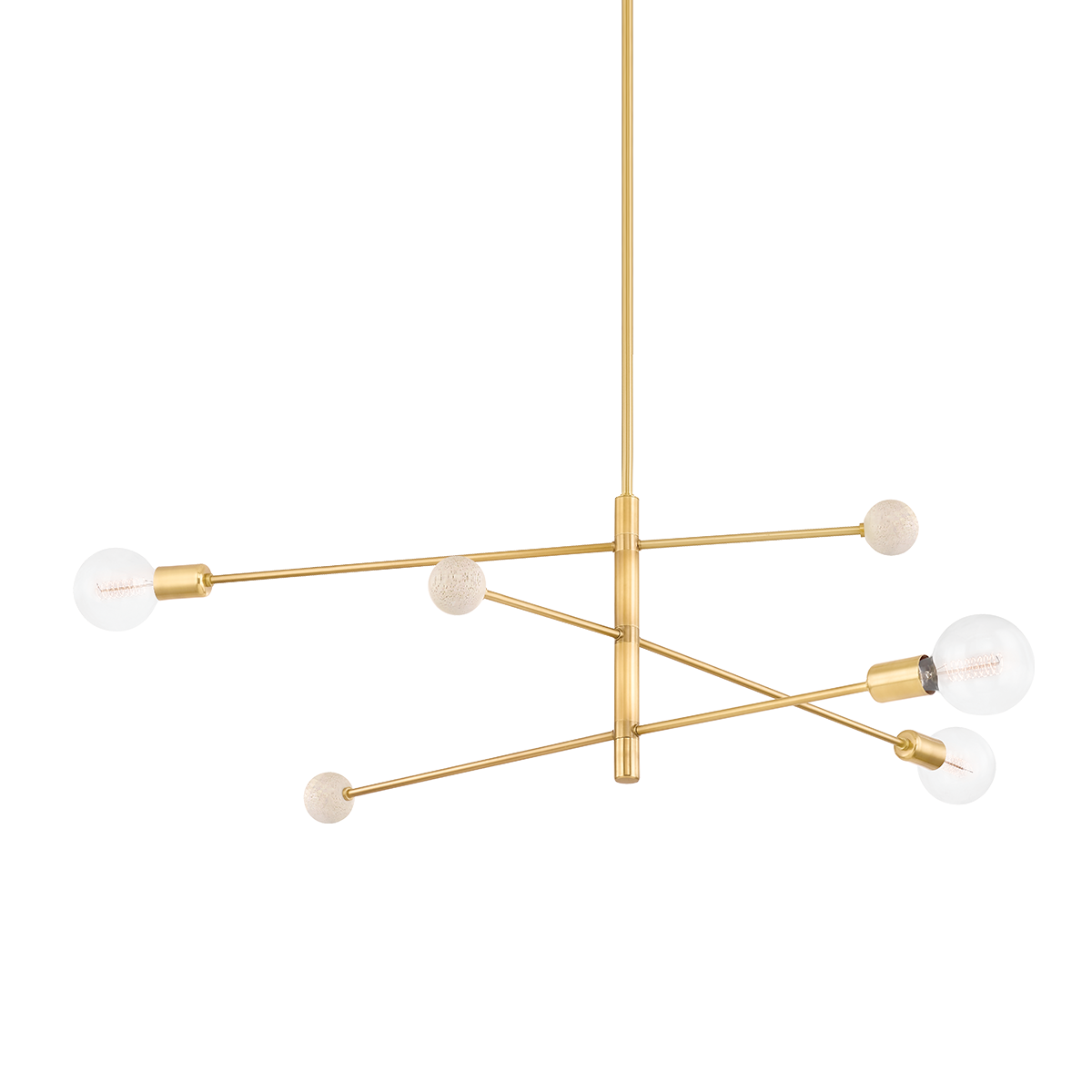 Slater Chandelier - 3-Light - Aged Brass - Mitzi H491803-AGB