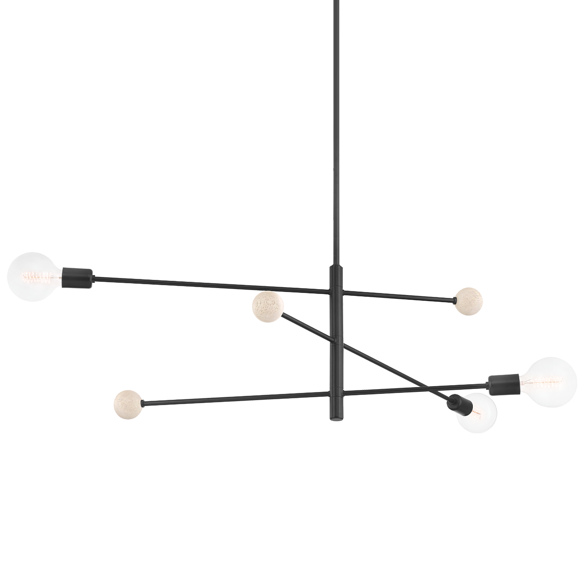 Slater Chandelier - 3-Light - Soft Black - Mitzi H491803-SBK
