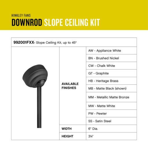 Sloped Ceiling Canopy Kit - Graphite by Hinkley Lighting