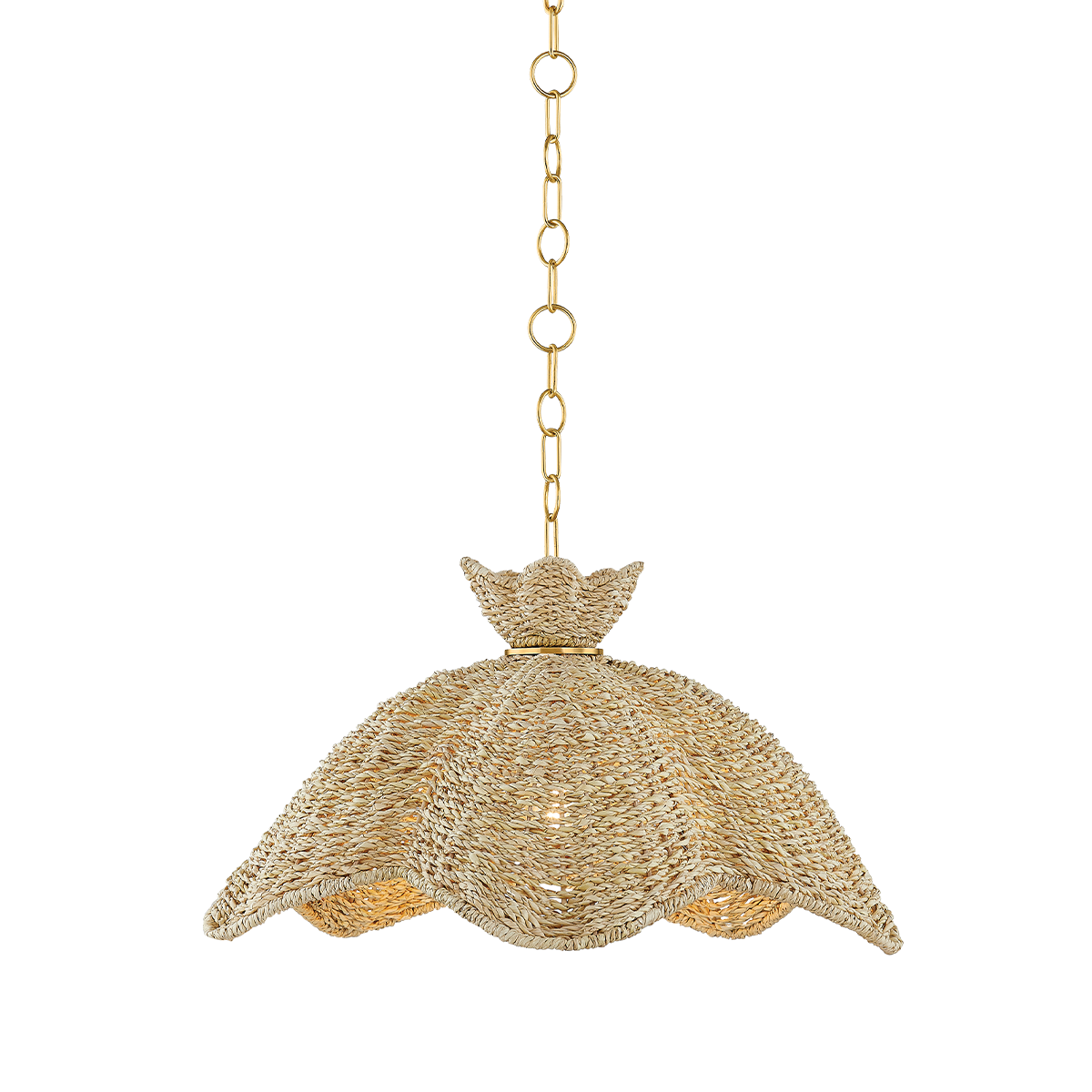 Solie Small Pendant - 1-Light - Aged Brass - Mitzi H1002701S-AGB
